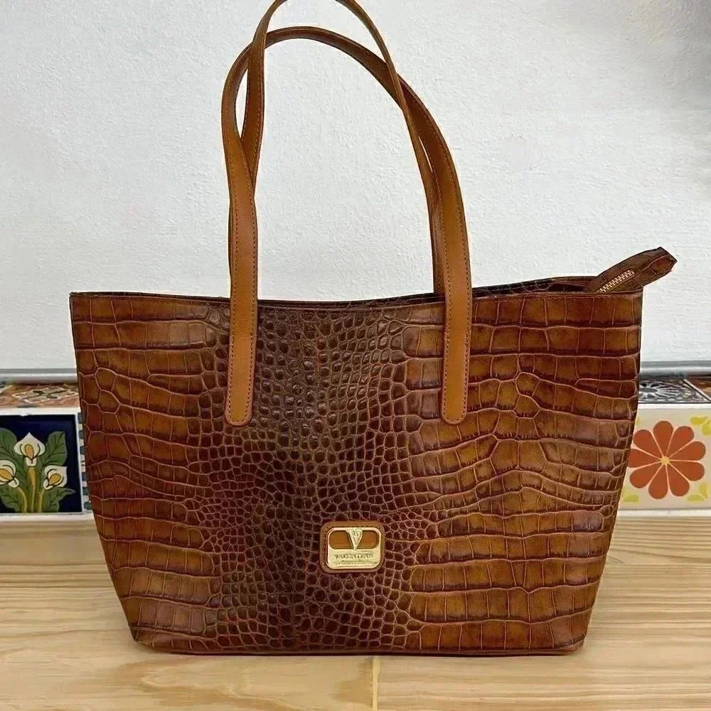Valentina Tradizione Italians Genuine Leather Tote